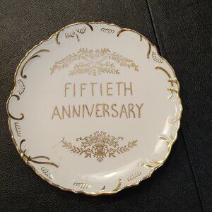 50th Anniversary Decorative Plate Dish